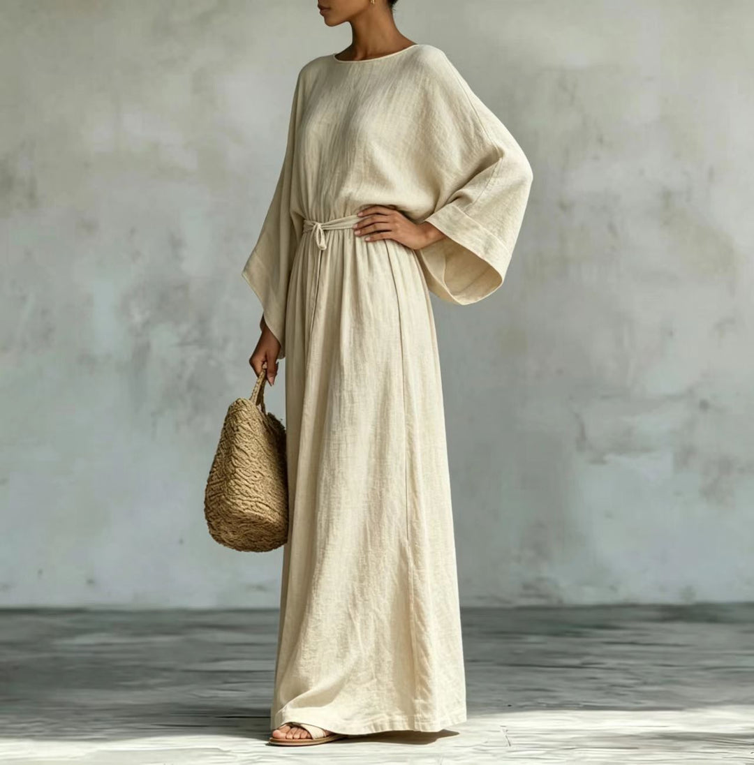 Celeste Elegant Draped Maxi Dress
