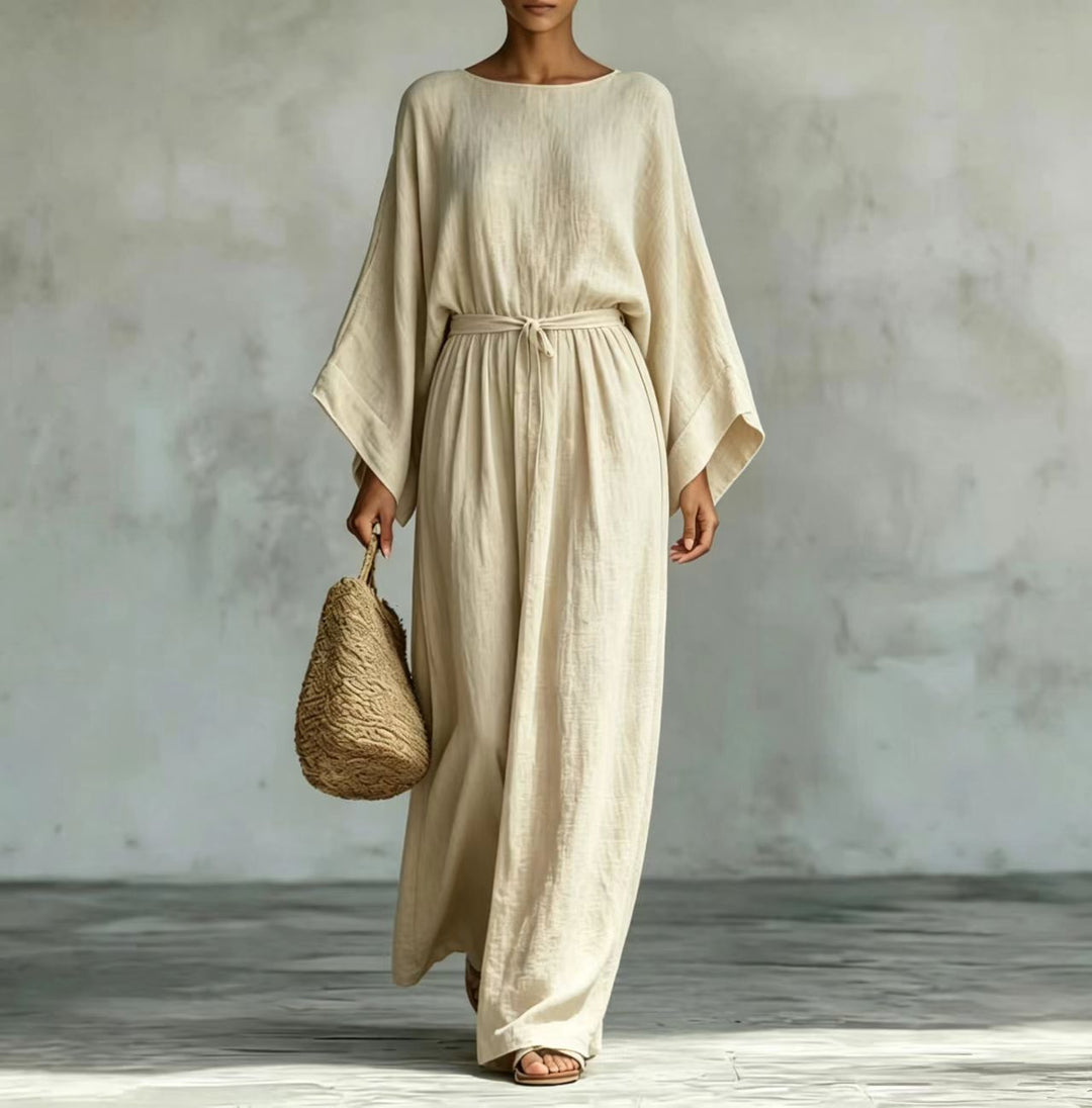 Celeste Elegant Draped Maxi Dress