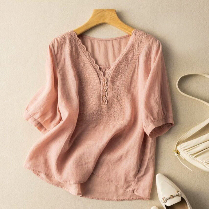 Araya Cotton-Linen Blouse