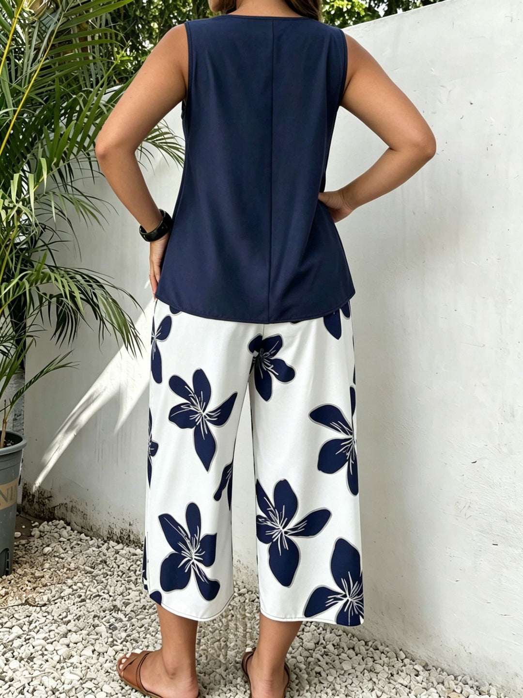 Genevieve Floral Print Two-Piece Set