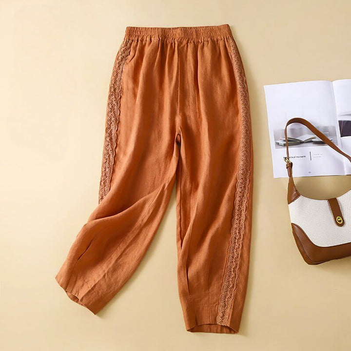 Elise Cotton-Linen Pants