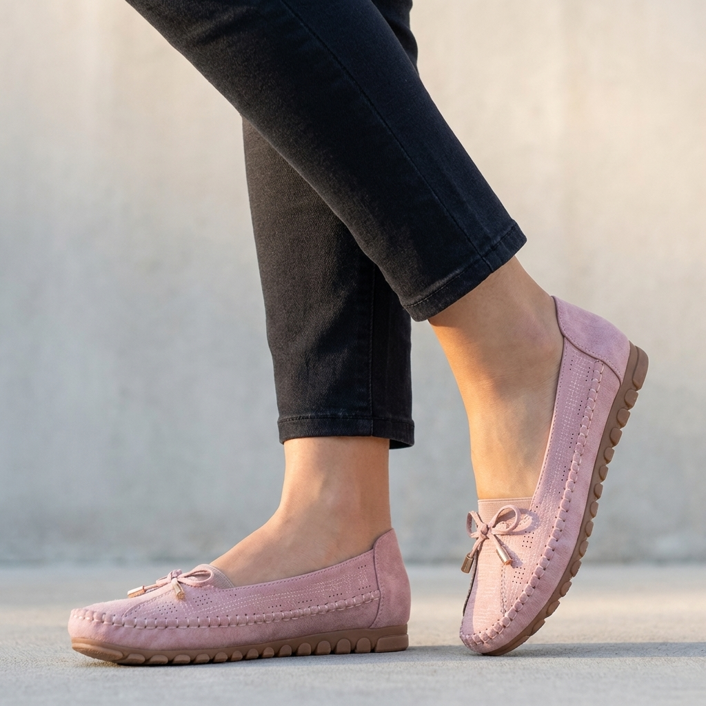 Orlene Orthopedic Perforated Comfort Loafers