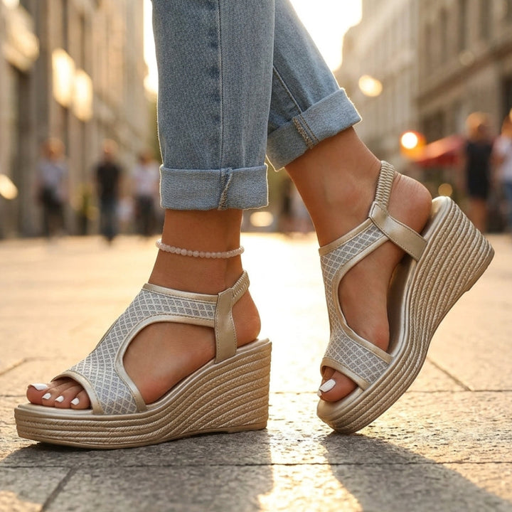 Paisley Supportive Wedge Sandals