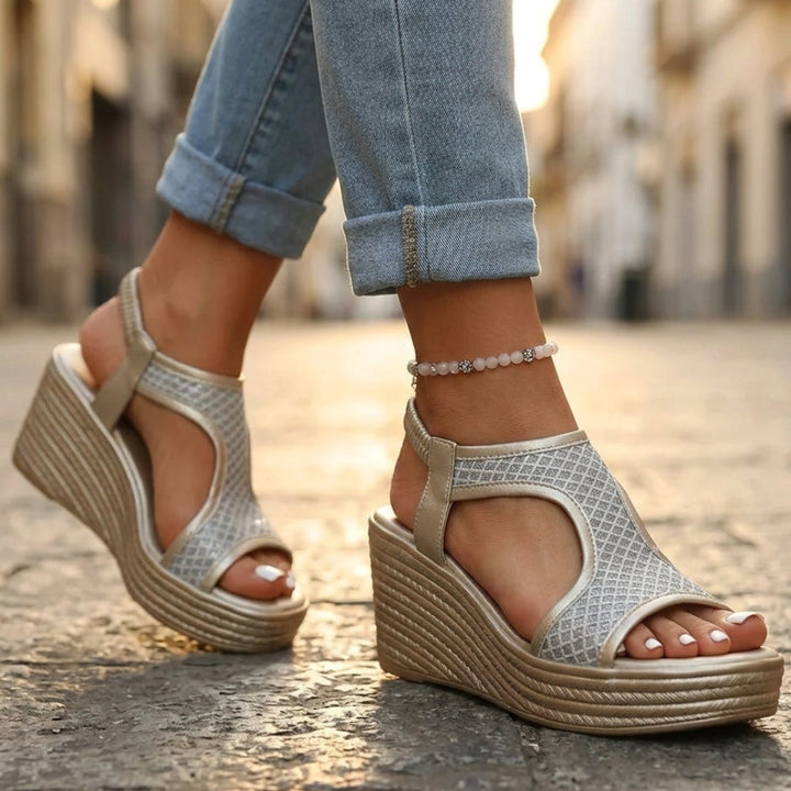 Paisley Supportive Wedge Sandals
