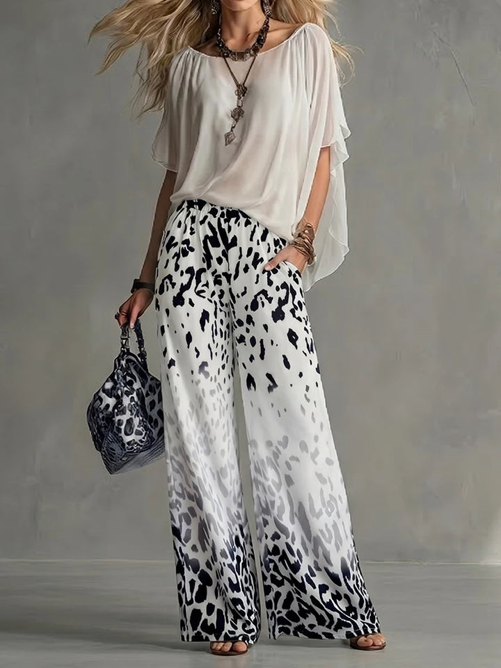 Coralie Leopard Print Two-Piece Set