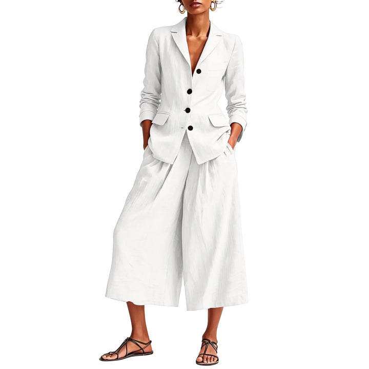 Nicole Wide Leg Tailored Suit Set