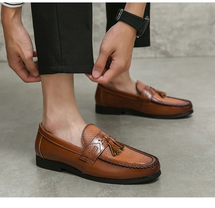William Braided Tassel Loafers