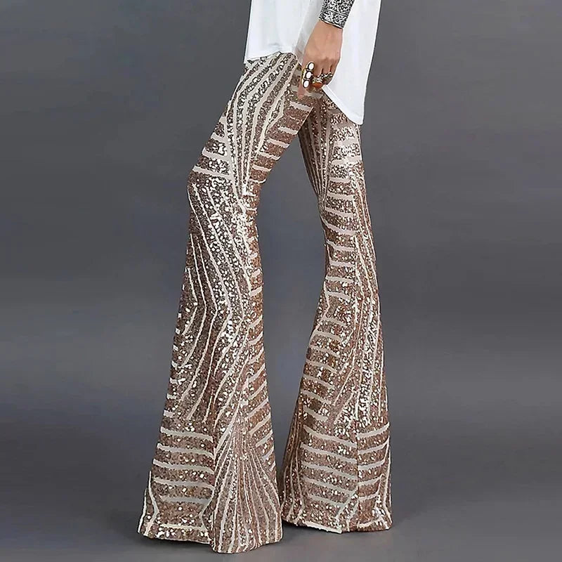 Aaliyah Sequin Flare Pants