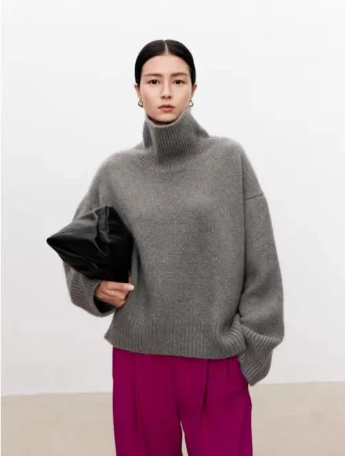 Guinevere Turtleneck Cashmere Pullover