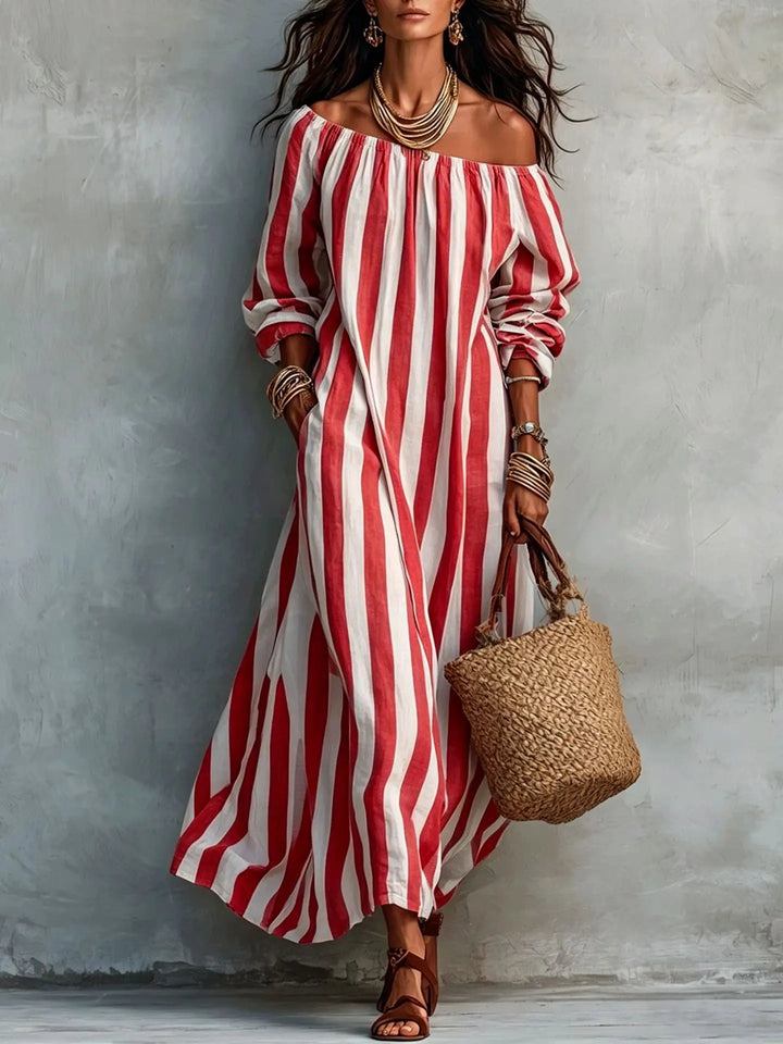 Natalie Off Shoulder Maxi Dress