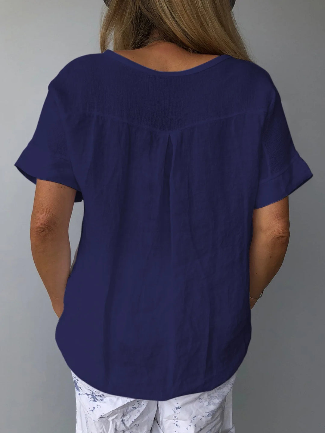 Chelsea Botanical Linen Blouse
