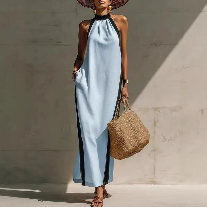 Sienna Casual Halter Maxi Dress