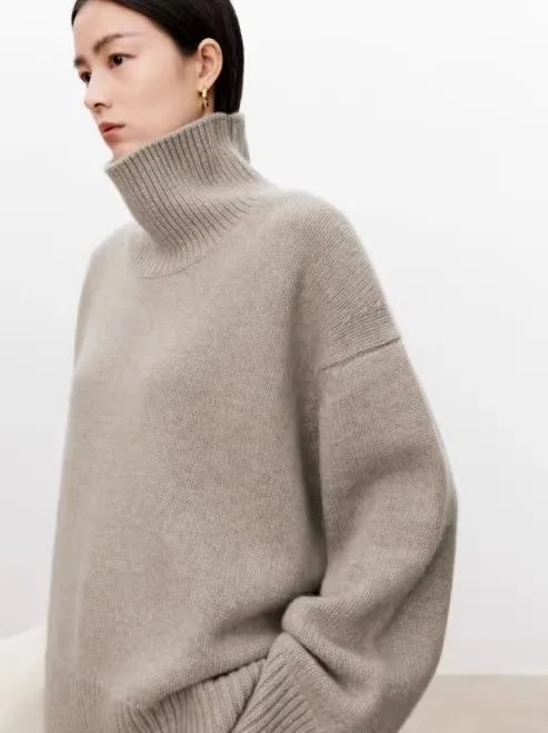 Guinevere Turtleneck Cashmere Pullover