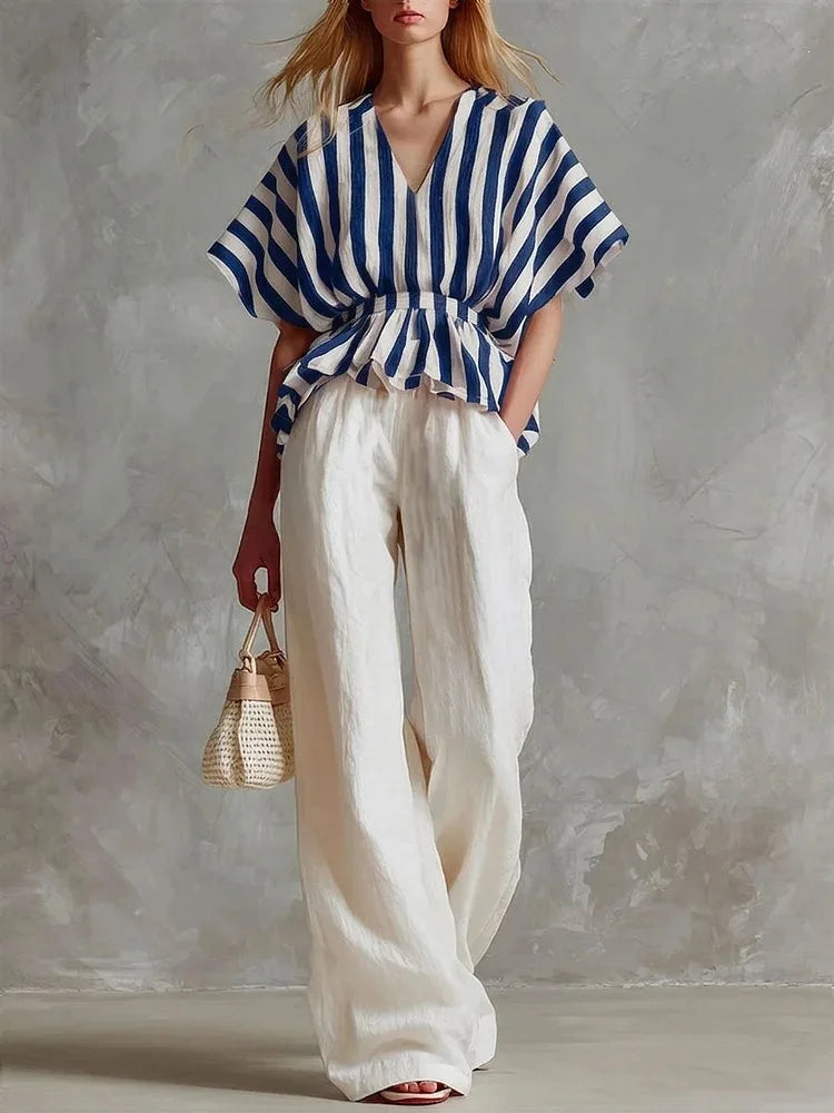 Camilla Striped Two-Piece Set