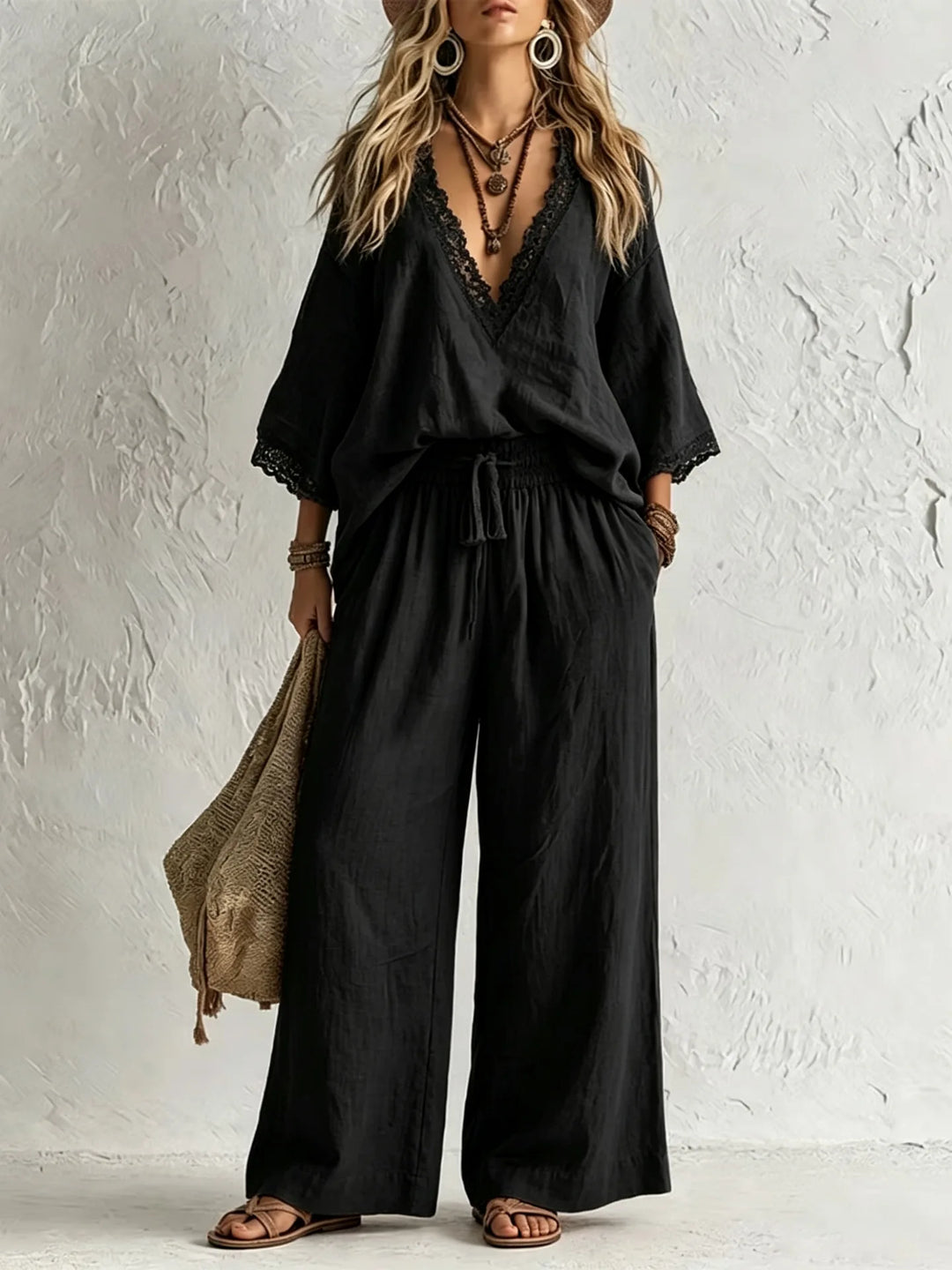 Selene Elegant Bohemian Two-Piece Set