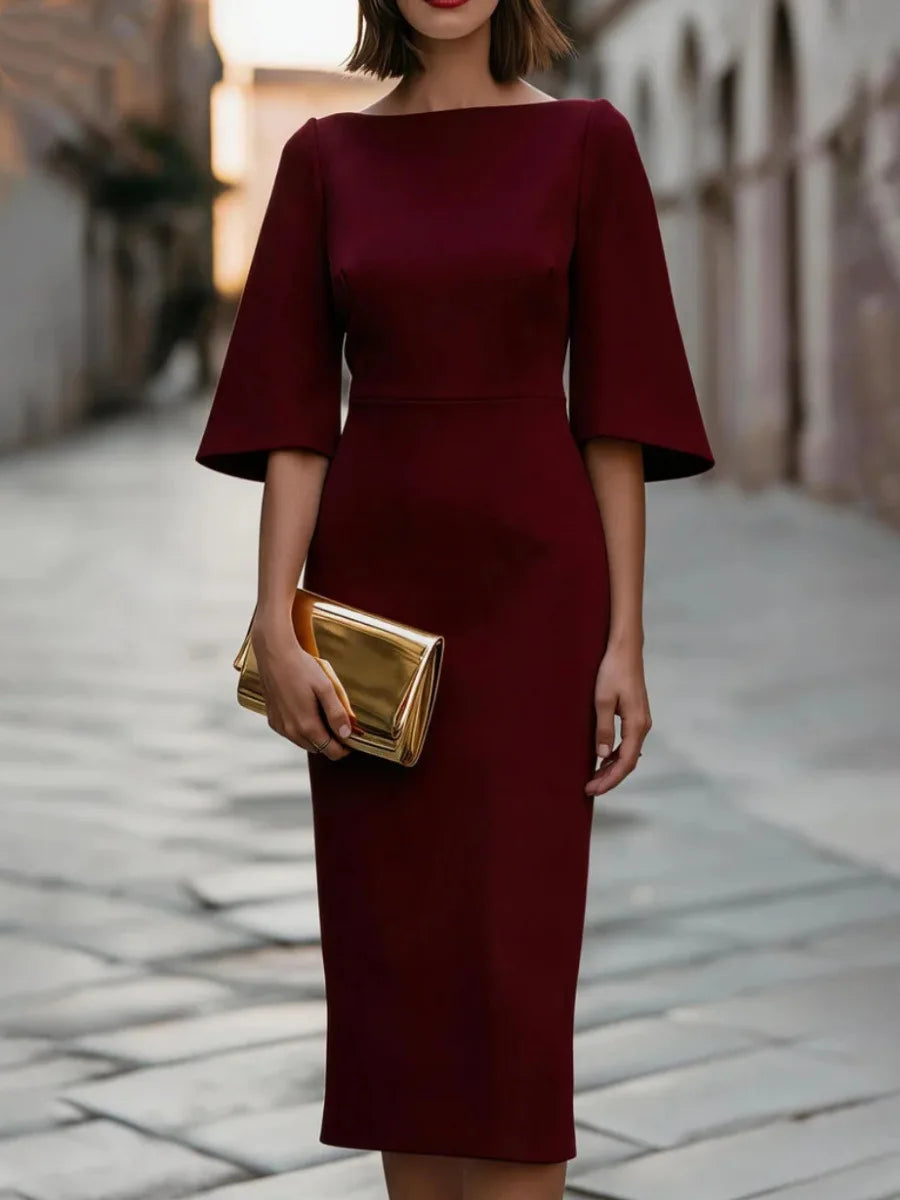 Camille Bell Sleeve Midi Dress