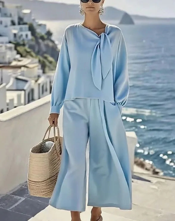 Madison Long Sleeve Relaxed Fit Jumpsuit Set