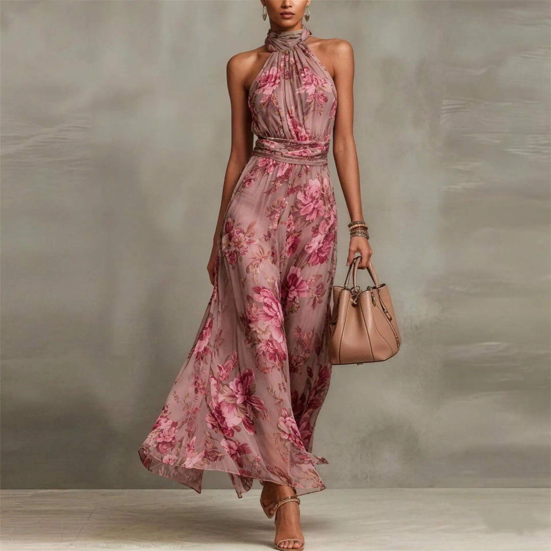 Natalie Floral Maxi Wedding Guest Dress