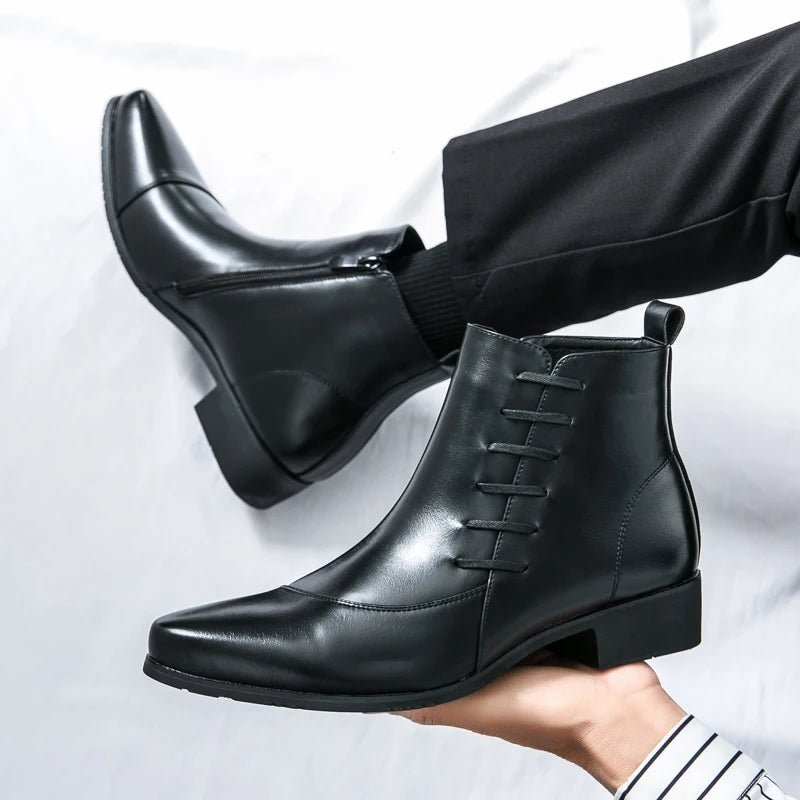 Logan Leather Chelsea Boots