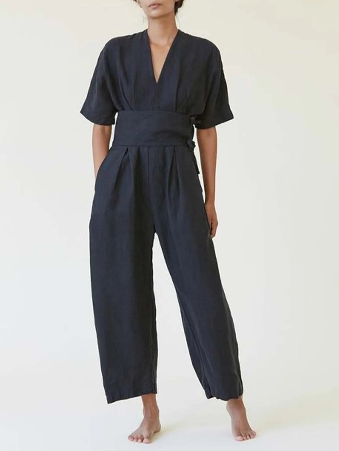 Taliyah Casual V Neck Jumpsuit