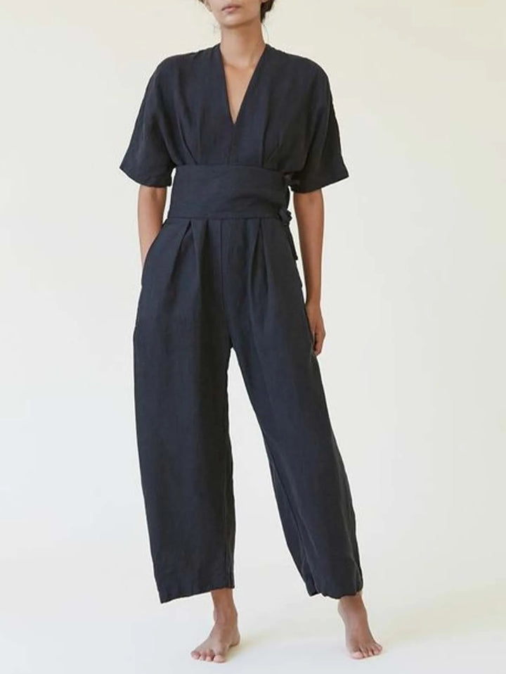 Taliyah Casual V Neck Jumpsuit