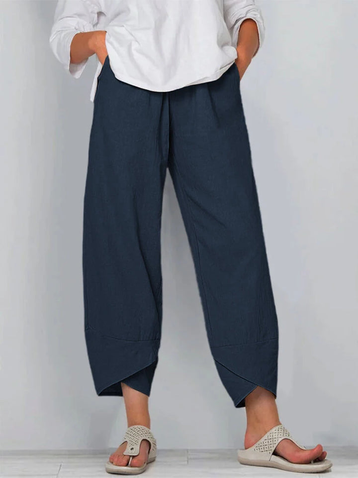Giana Cotton Linen Harem Pants
