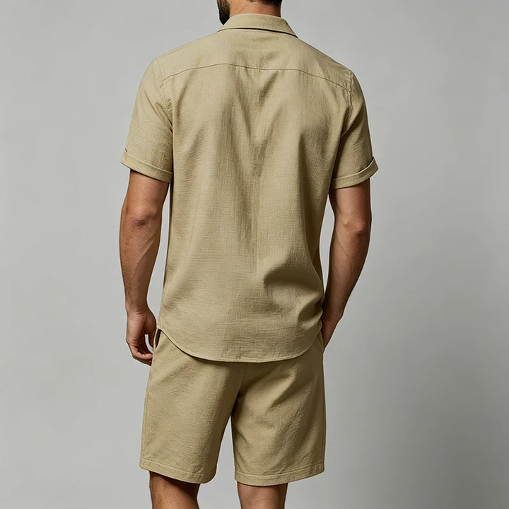 Beckett Button-Up Shorts Set