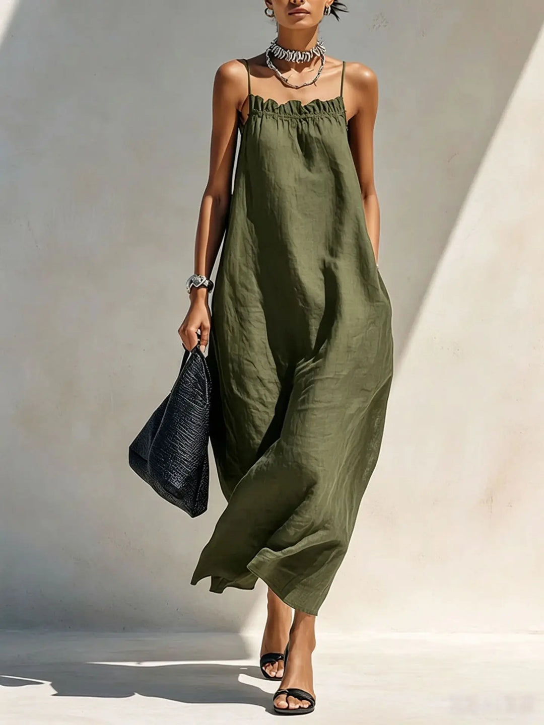 Laura Linen Summer Maxi Dress
