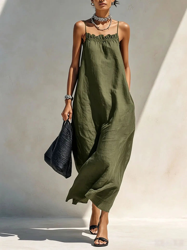 Laura Linen Summer Maxi Dress