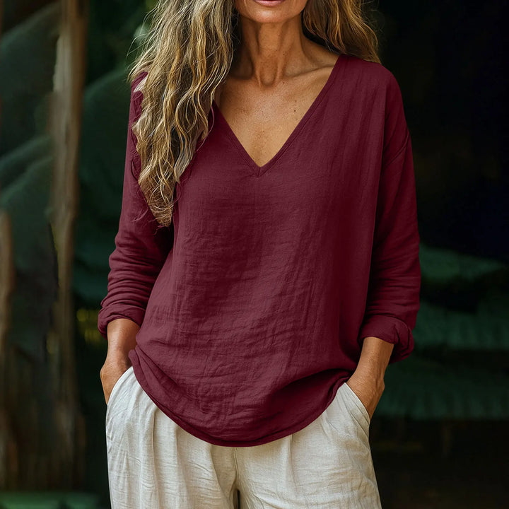 Susy Breathable Long Sleeve Casual Top