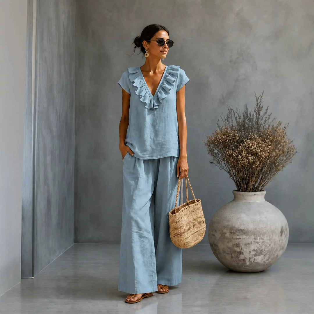 Erich Casual Summer Trouser Set