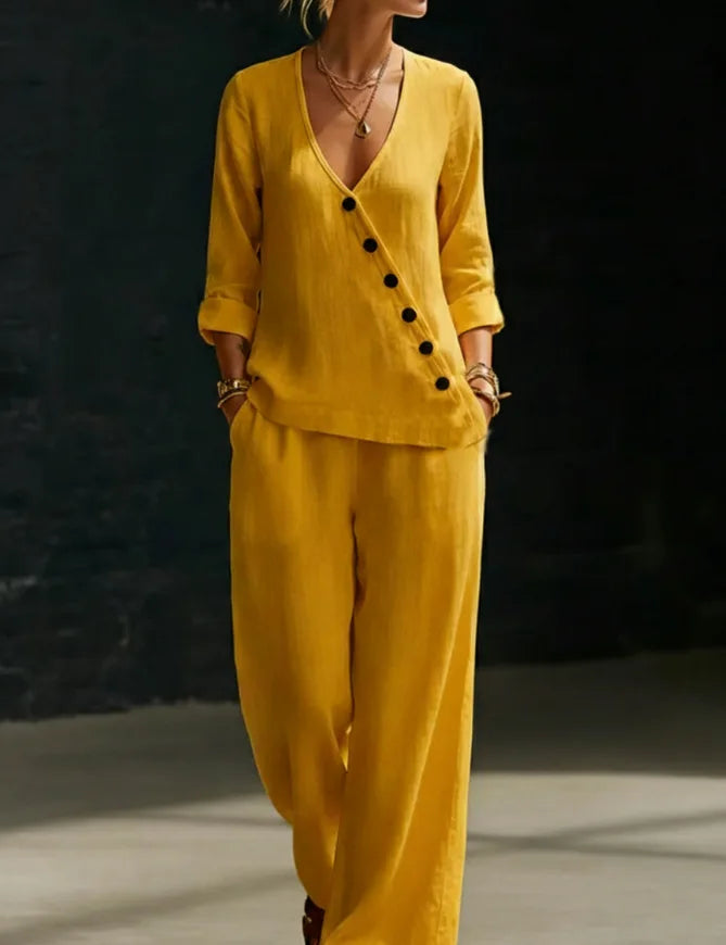 Ember Relaxed Wide Leg Pant Set
