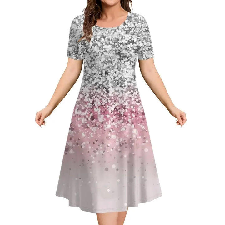 Abigail Printed A Line Midi Dress