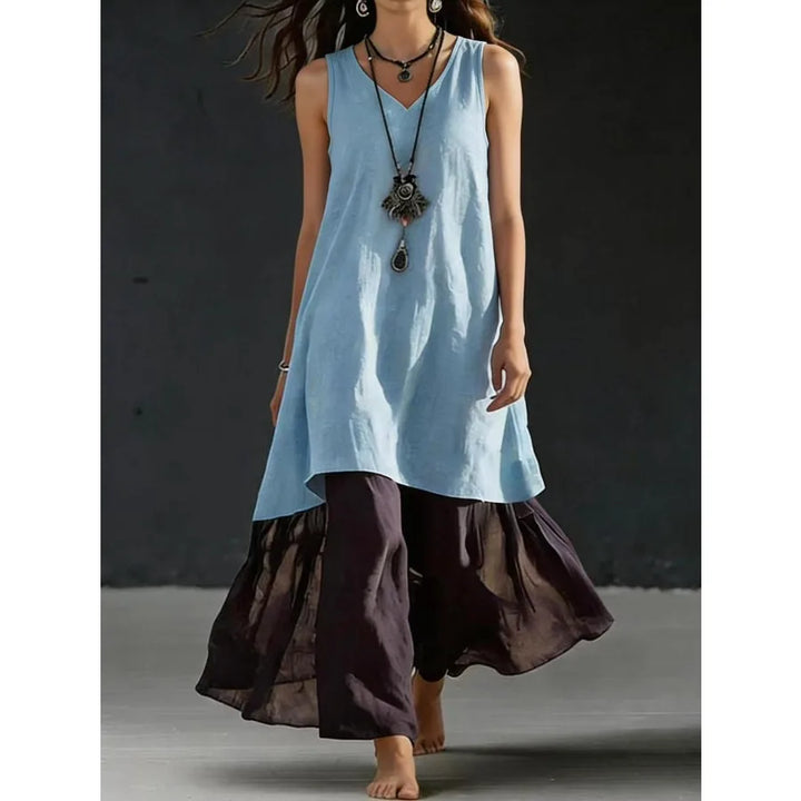 Maisie Layered Hem Maxi Dress