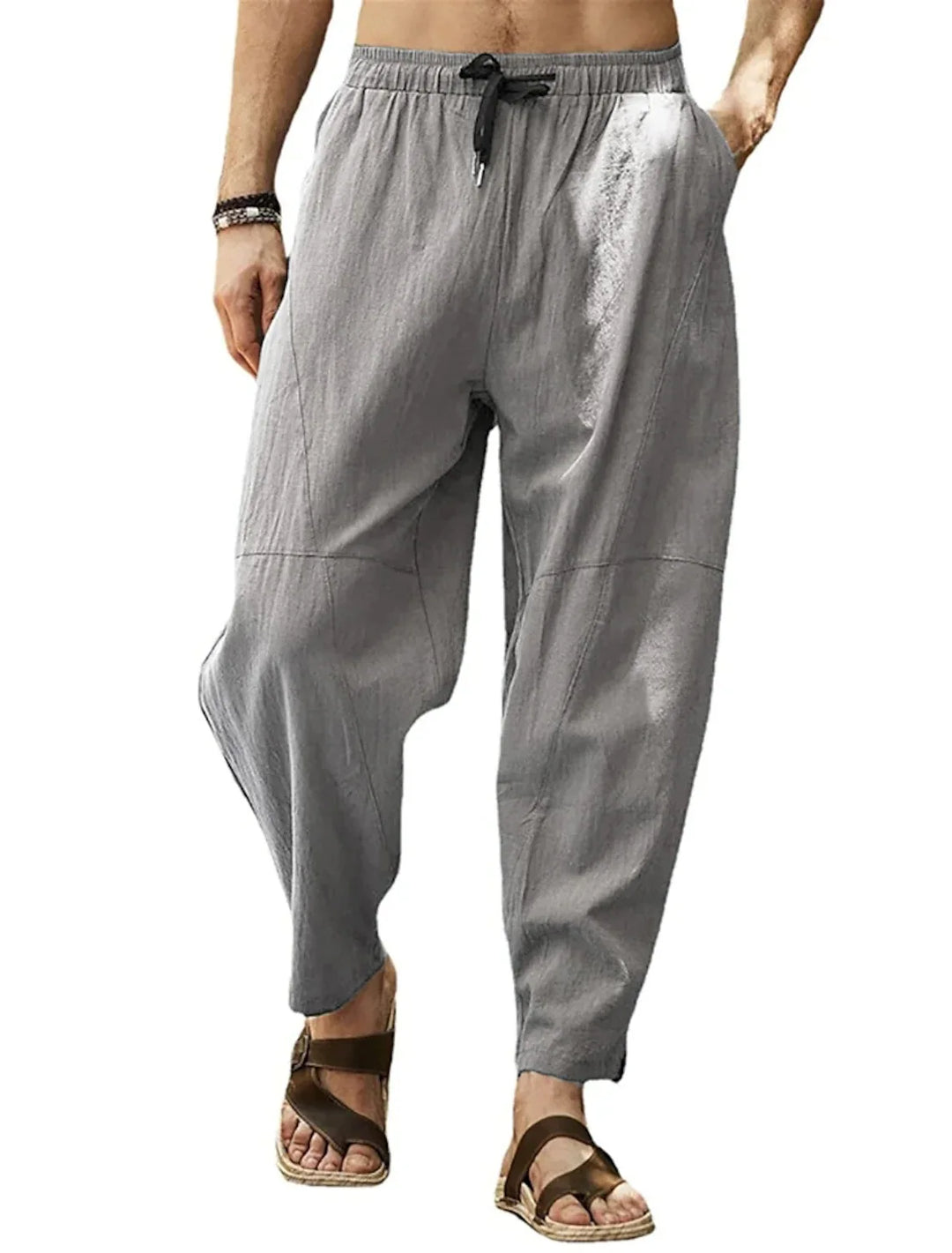 Benson Relaxed Fit Drawstring Tapered Trousers