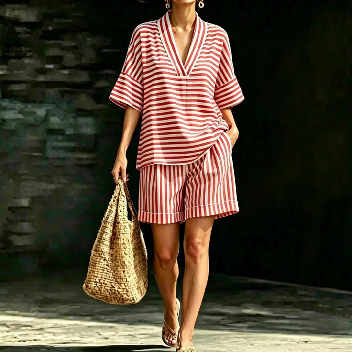 Coleen Striped Matching Set