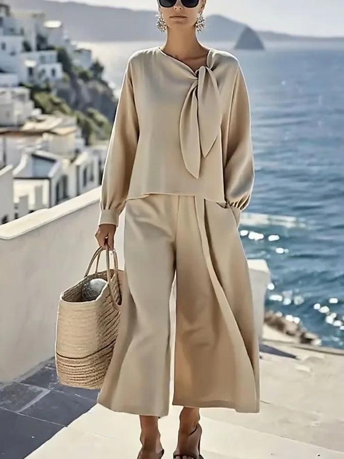 Madison Long Sleeve Relaxed Fit Jumpsuit Set