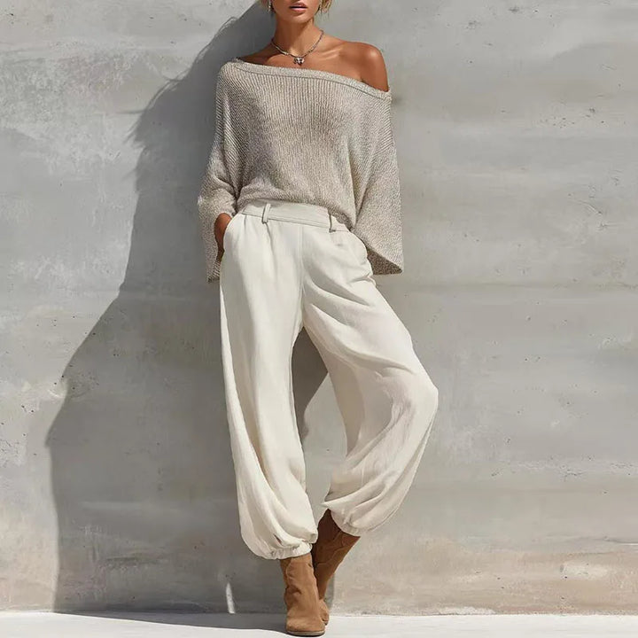 Maren Knit One Shoulder Set