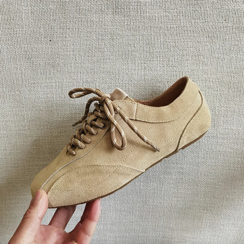 Sable Wide Toe Suede Sneakers