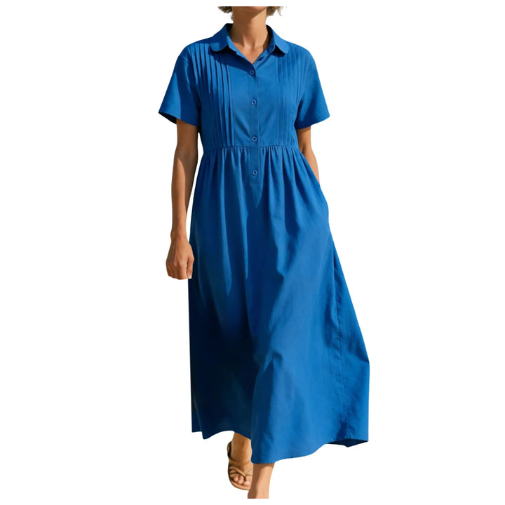 Grace Button Front Midi Dress