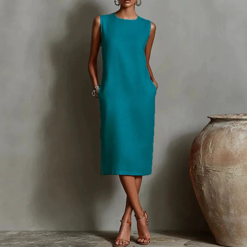 Elodie Casual Relaxed Midi Dress