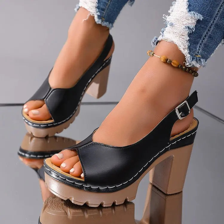 Vivienne Orthopedic Block Sandals