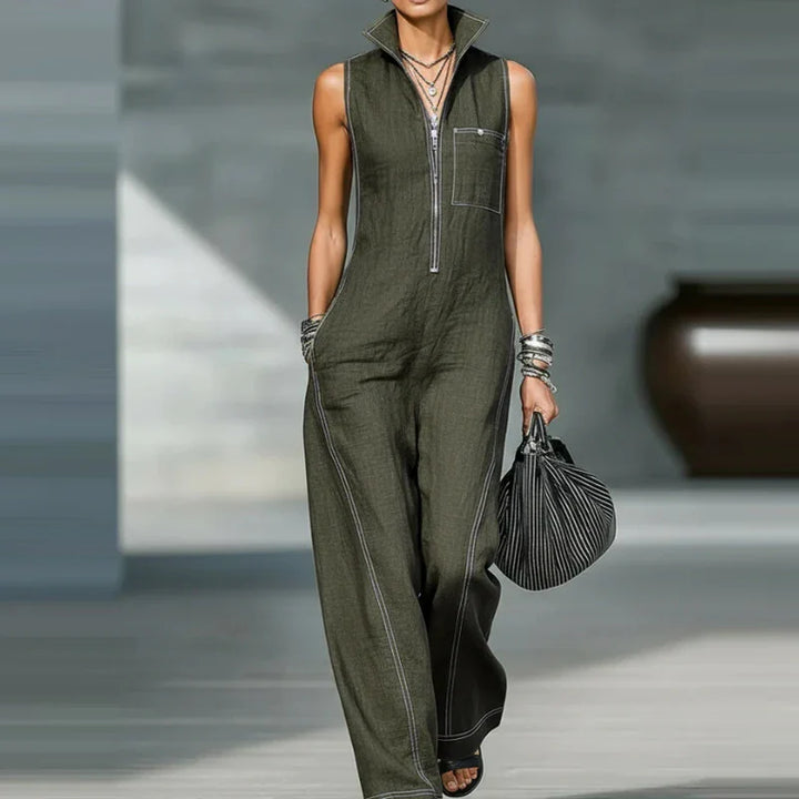 Lorane Sleeveless Wide Leg Jumpsuit