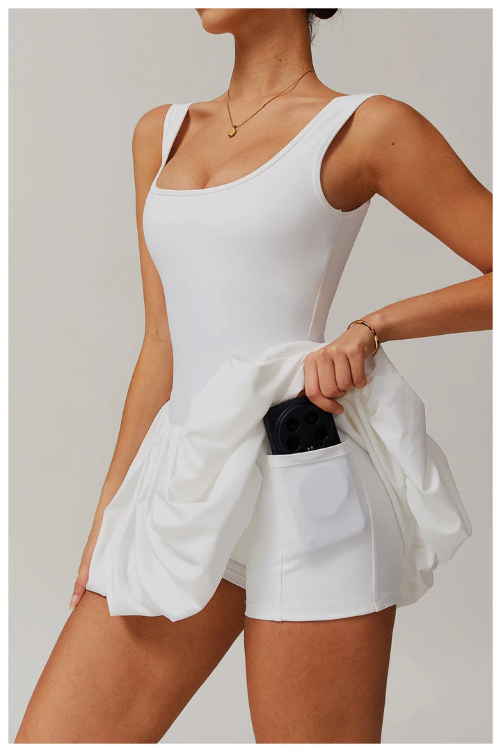 Kayla Flattering Bubble Tennis Dress