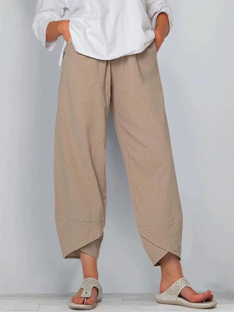 Giana Cotton Linen Harem Pants