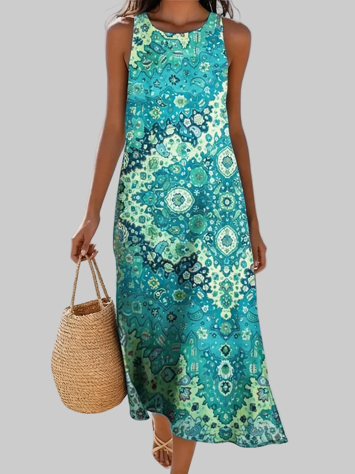 Aurelia Bohemian Floral Midi Dress