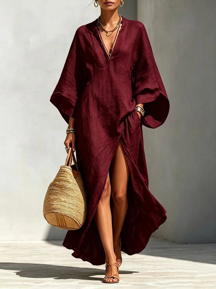 Anastasia High Slit Boho Maxi Dress