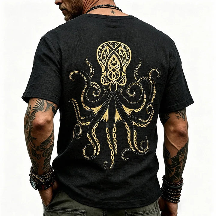 Griffin Octopus Print T Shirt