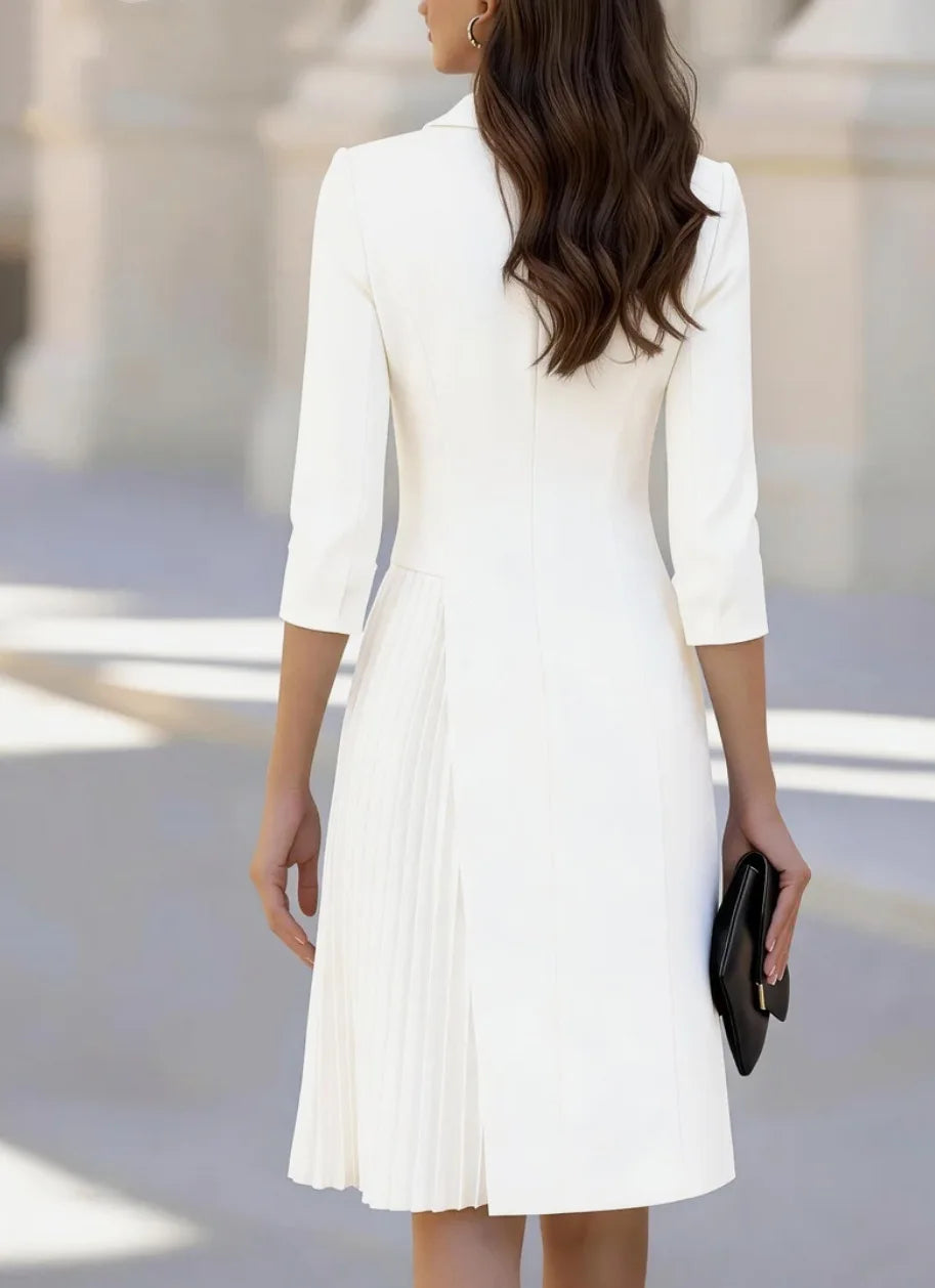 Helena Pleated Blazer Dress