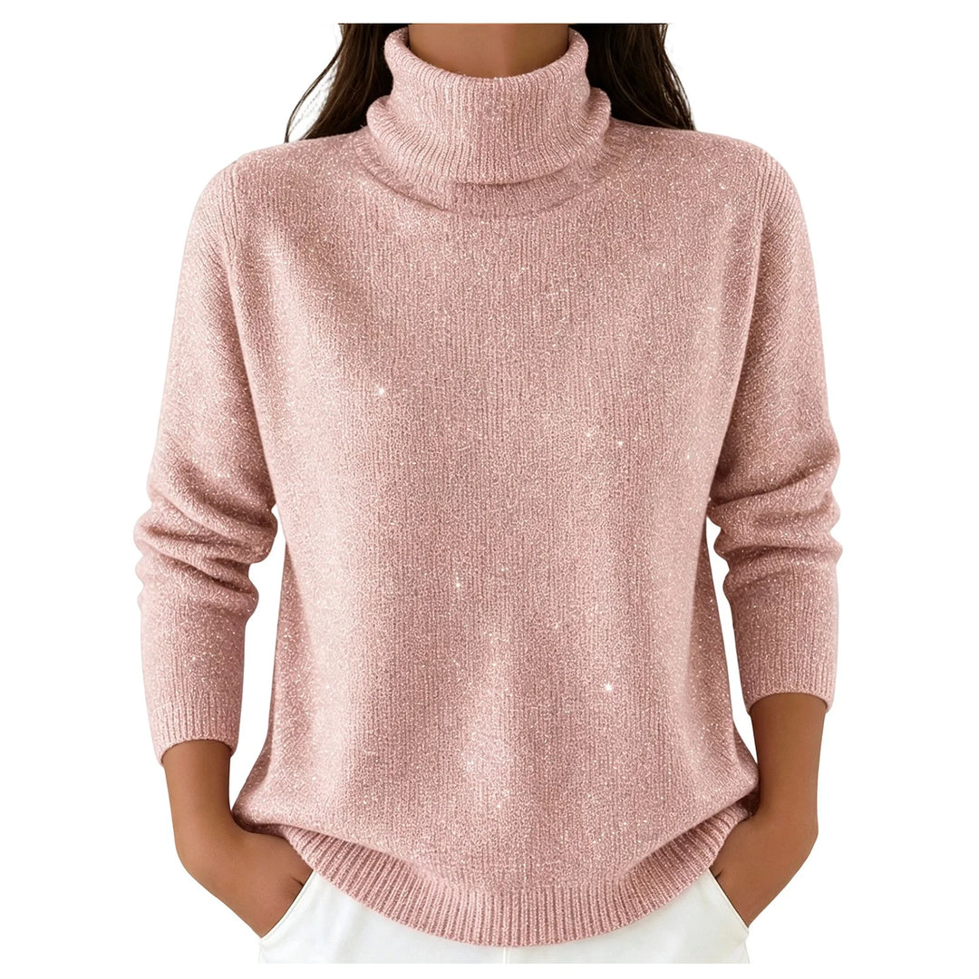 Amara Turtleneck Shimmer Sweater